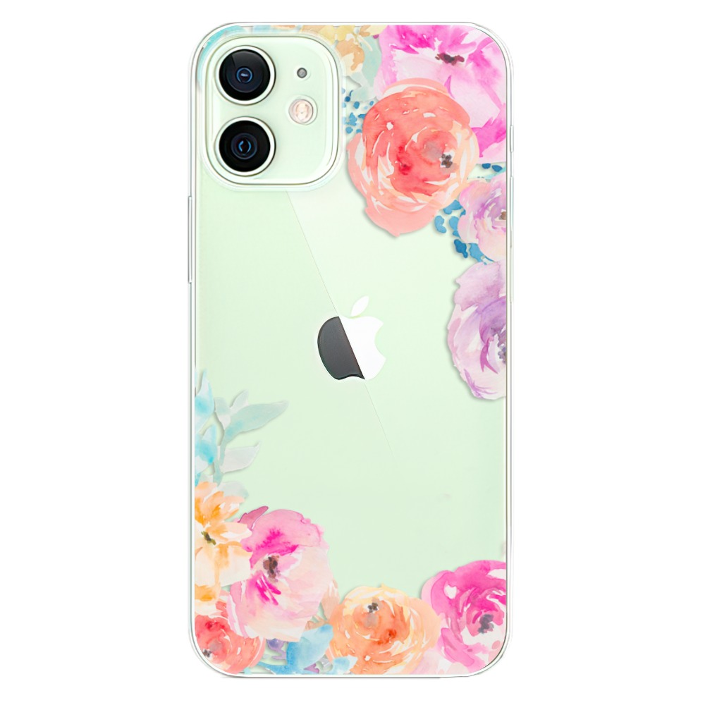 Odolné silikonové pouzdro iSaprio - Flower Brush - iPhone 12