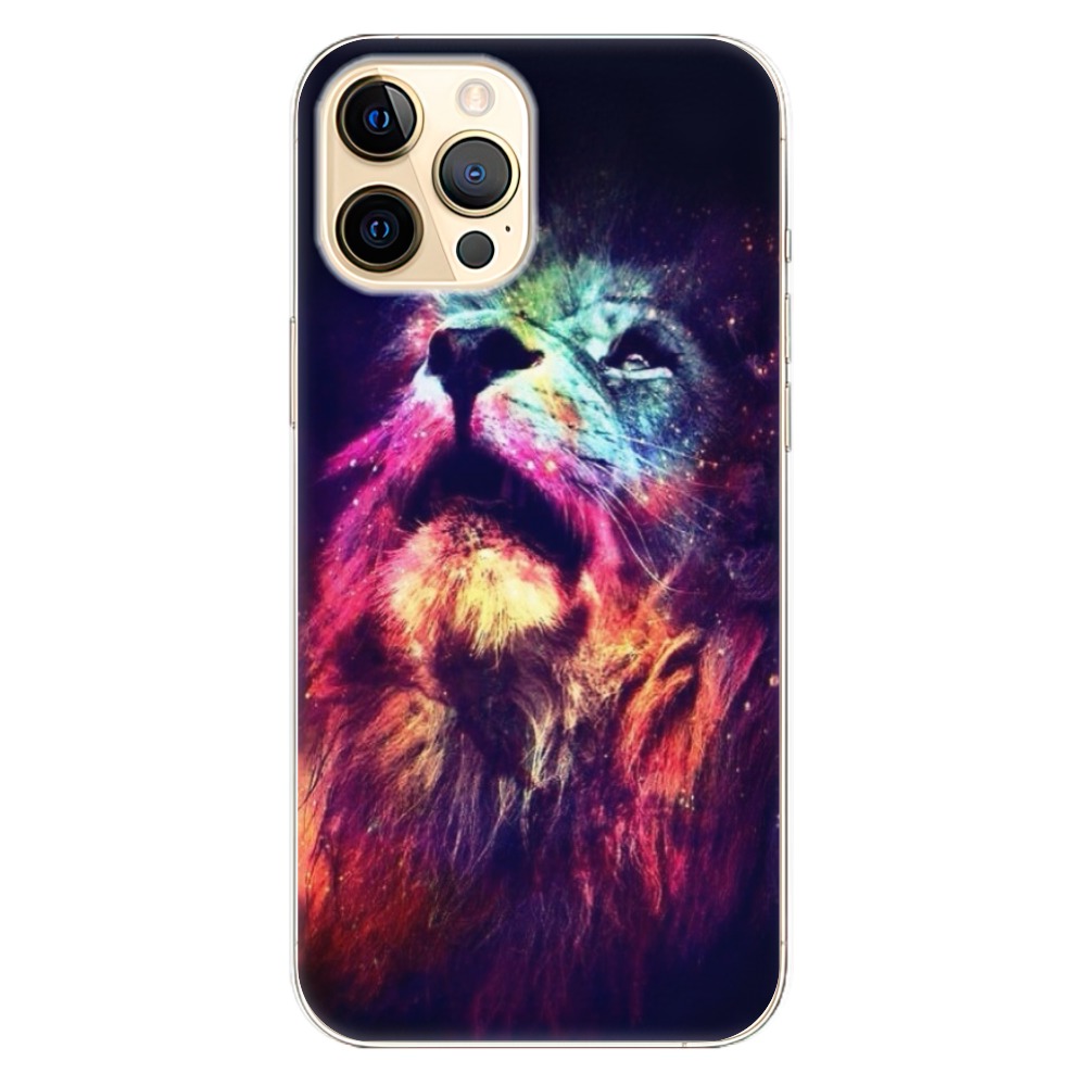 Odolné silikonové pouzdro iSaprio - Lion in Colors - iPhone 12 Pro Max