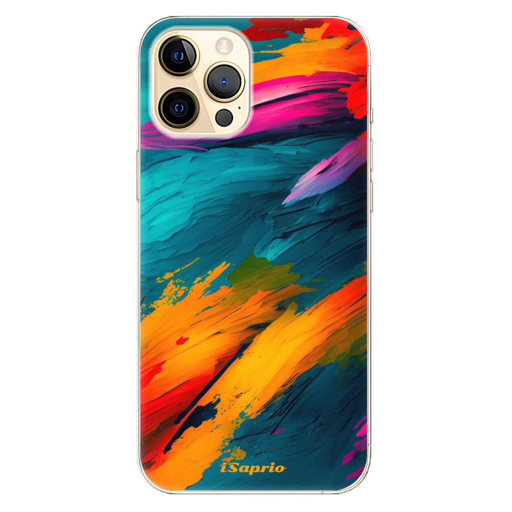 Odolné silikonové pouzdro iSaprio - Blue Paint - iPhone 12 Pro Max