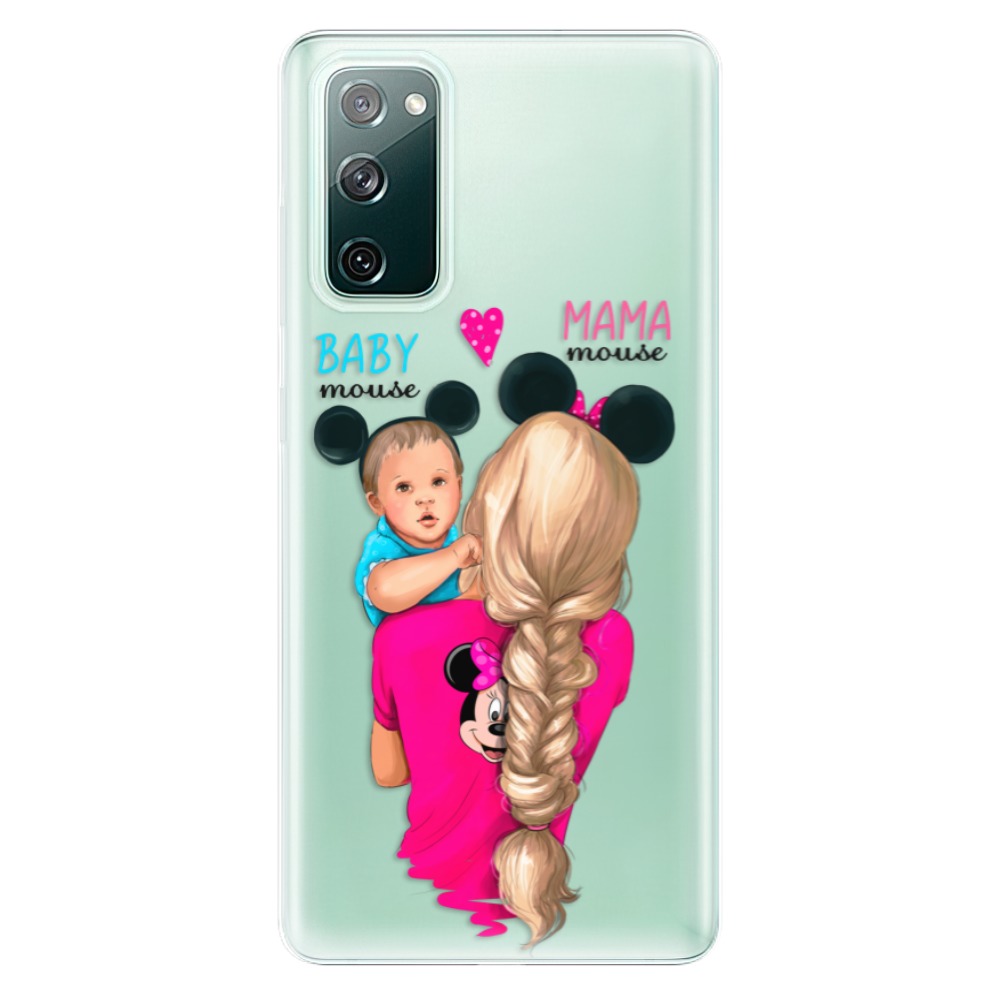 Odolné silikonové pouzdro iSaprio - Mama Mouse Blonde and Boy - Samsung Galaxy S20 FE