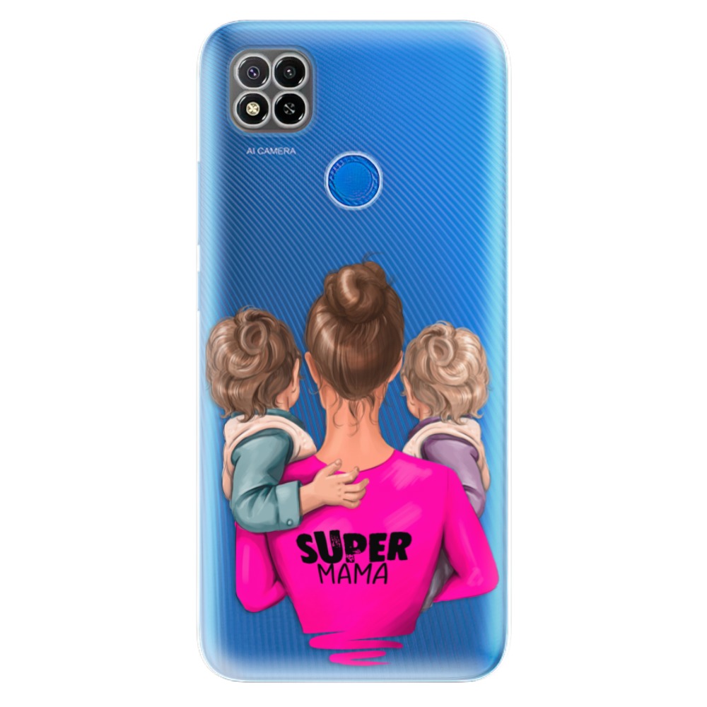 Odolné silikonové pouzdro iSaprio - Super Mama - Two Boys - Xiaomi Redmi 9C