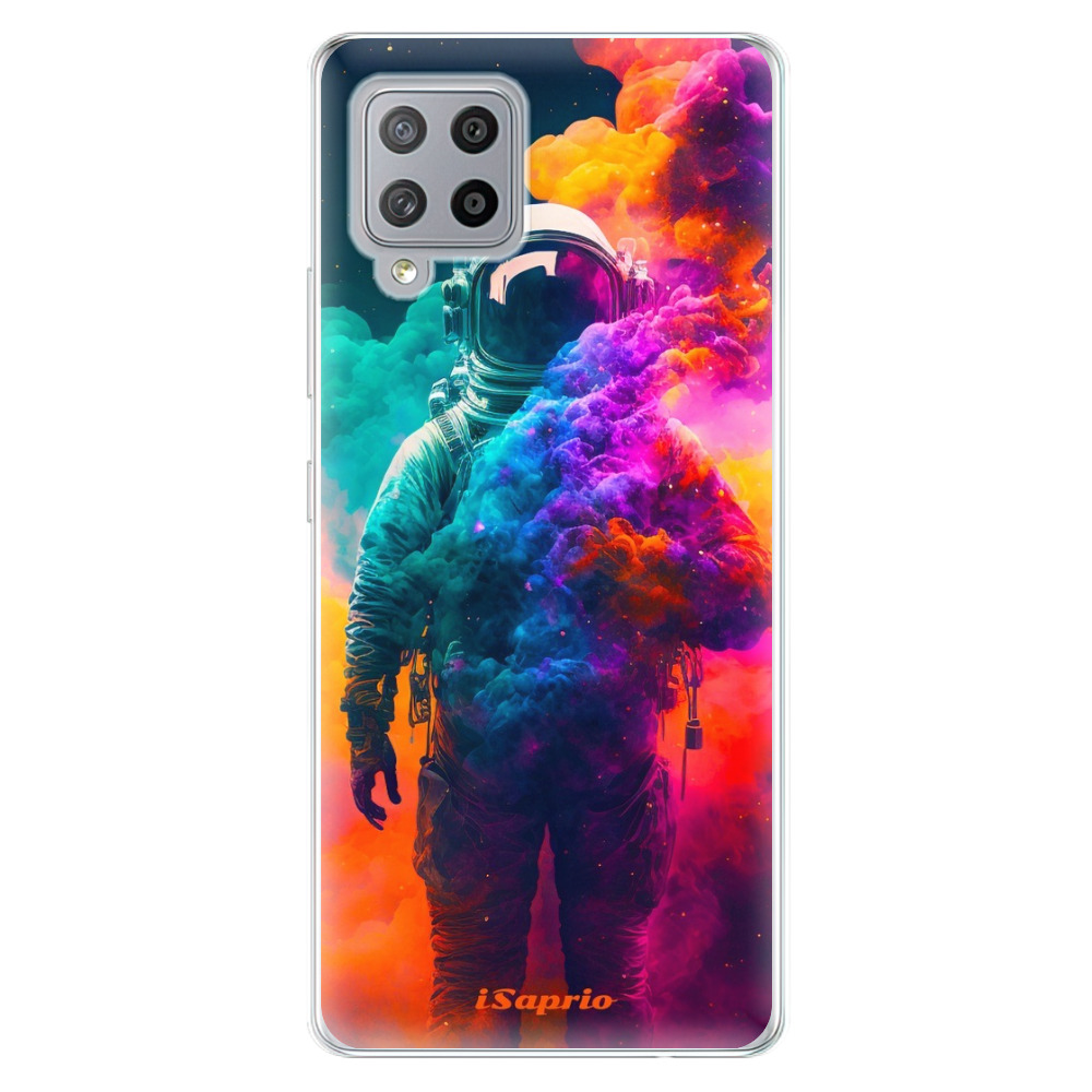 Odolné silikonové pouzdro iSaprio - Astronaut in Colors - Samsung Galaxy A42