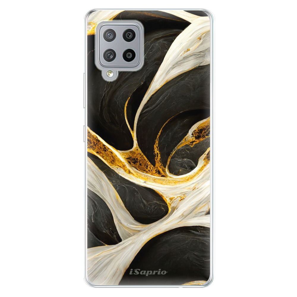 Odolné silikonové pouzdro iSaprio - Black and Gold - Samsung Galaxy A42