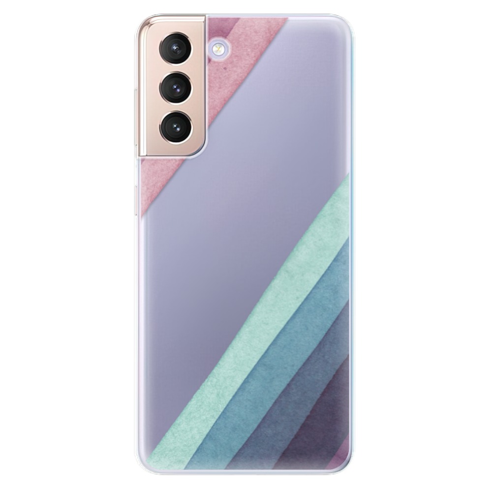 Odolné silikonové pouzdro iSaprio - Glitter Stripes 01 - Samsung Galaxy S21