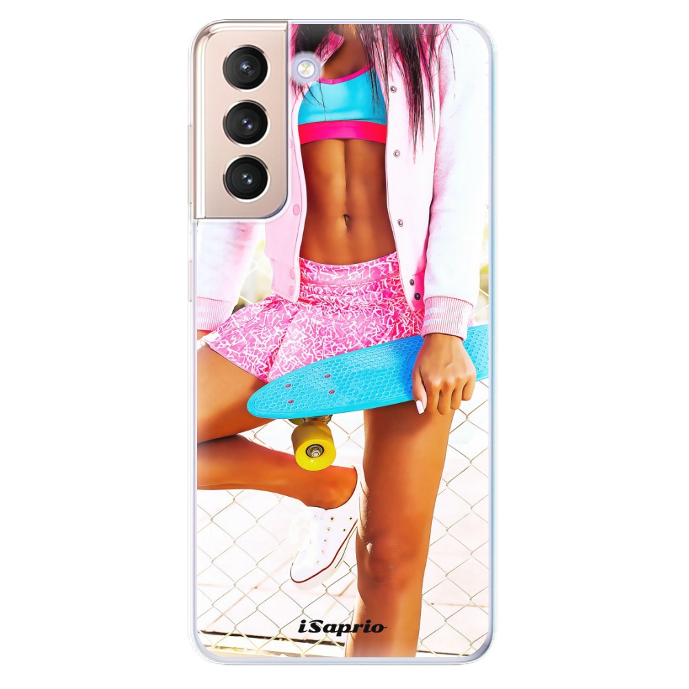 Odolné silikonové pouzdro iSaprio - Skate girl 01 - Samsung Galaxy S21