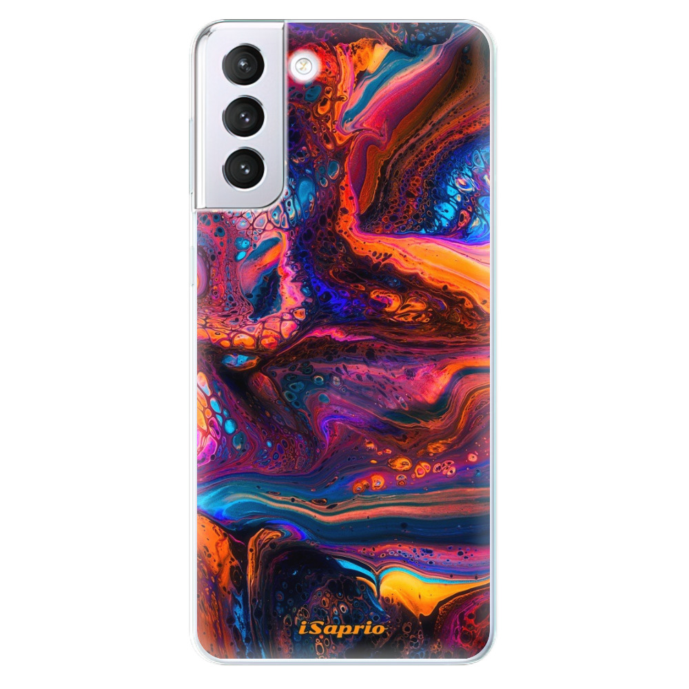 Odolné silikonové pouzdro iSaprio - Abstract Paint 02 - Samsung Galaxy S21+