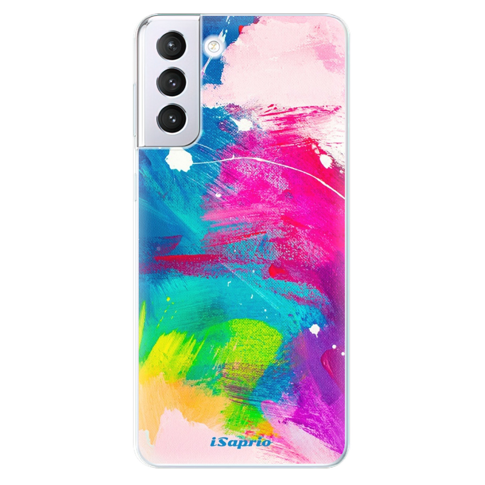 Odolné silikonové pouzdro iSaprio - Abstract Paint 03 - Samsung Galaxy S21+