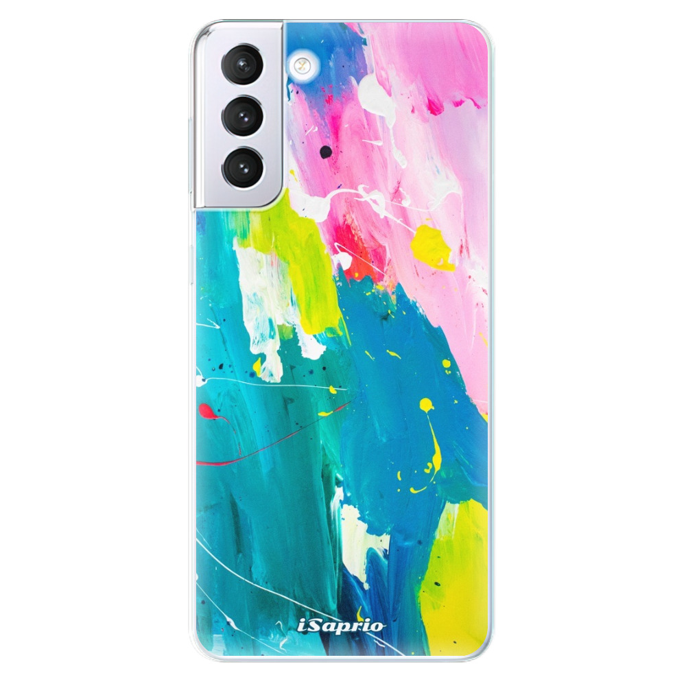 Odolné silikonové pouzdro iSaprio - Abstract Paint 04 - Samsung Galaxy S21+