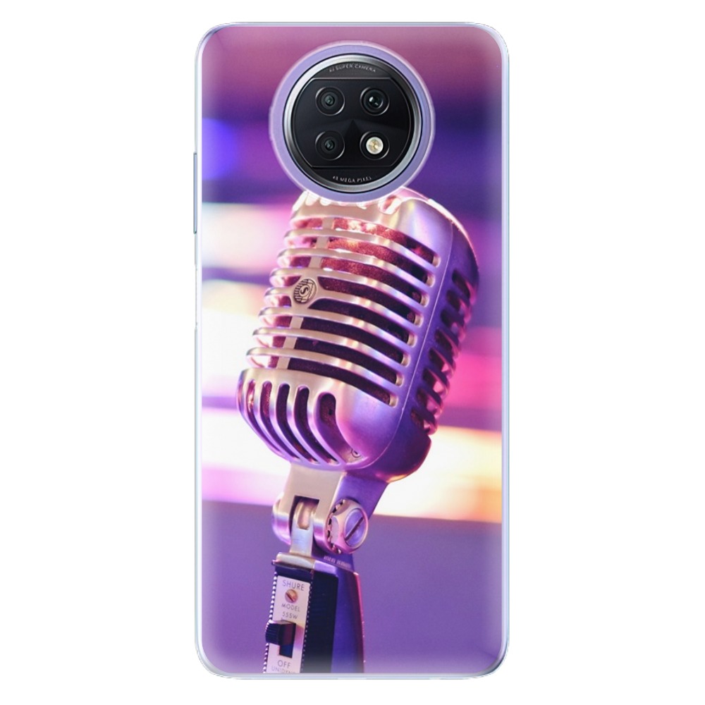 Odolné silikonové pouzdro iSaprio - Vintage Microphone - Xiaomi Redmi Note 9T