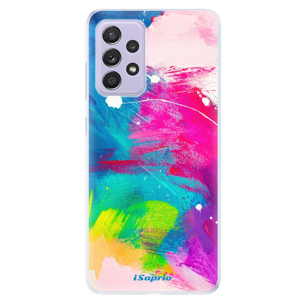 Odolné silikonové pouzdro iSaprio - Abstract Paint 03 - Samsung Galaxy A52/A52 5G