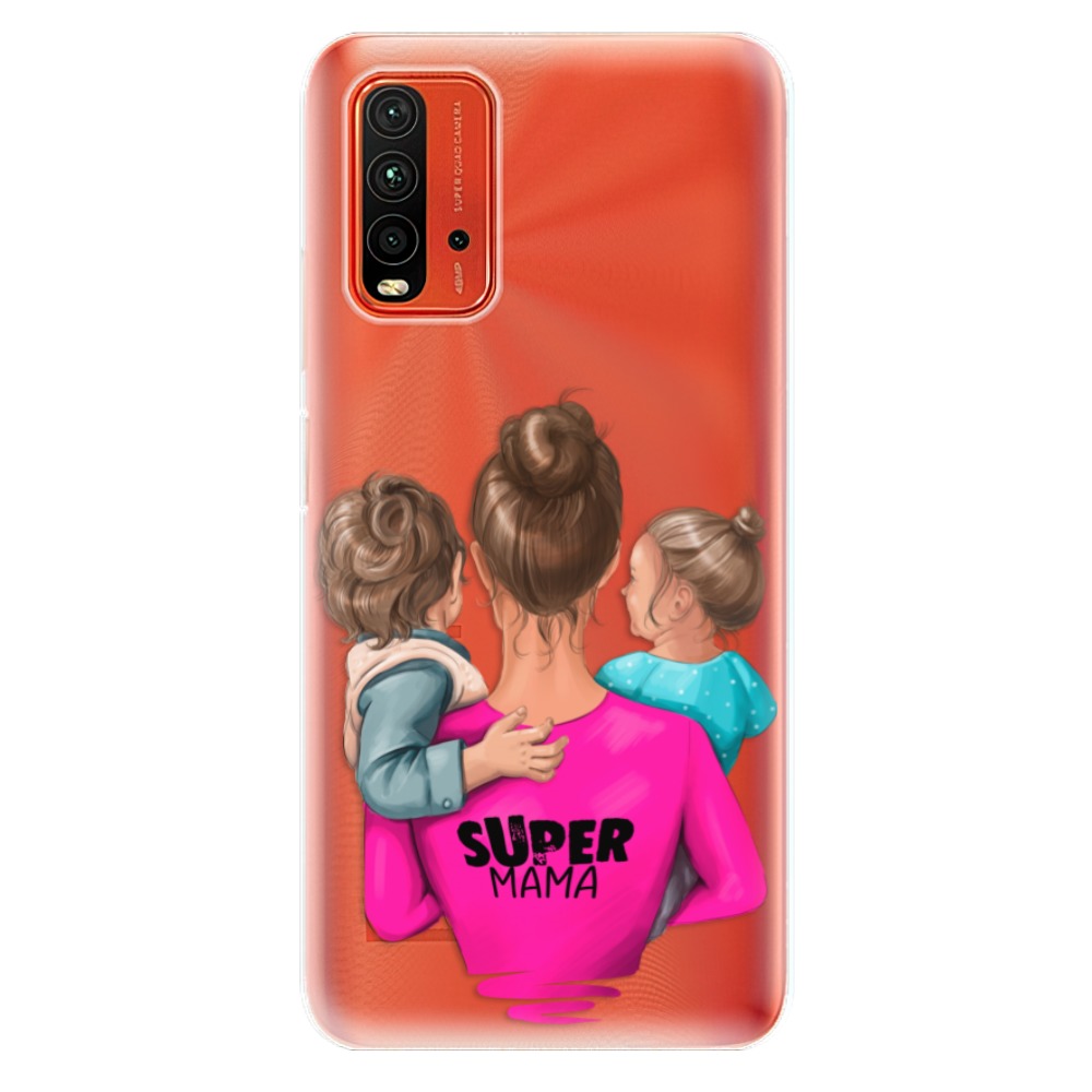Odolné silikonové pouzdro iSaprio - Super Mama - Boy and Girl - Xiaomi Redmi 9T