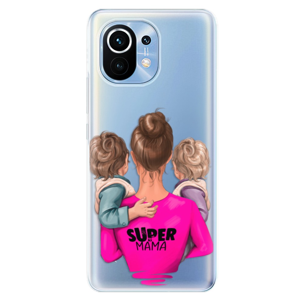 Odolné silikonové pouzdro iSaprio - Super Mama - Two Boys - Xiaomi Mi 11