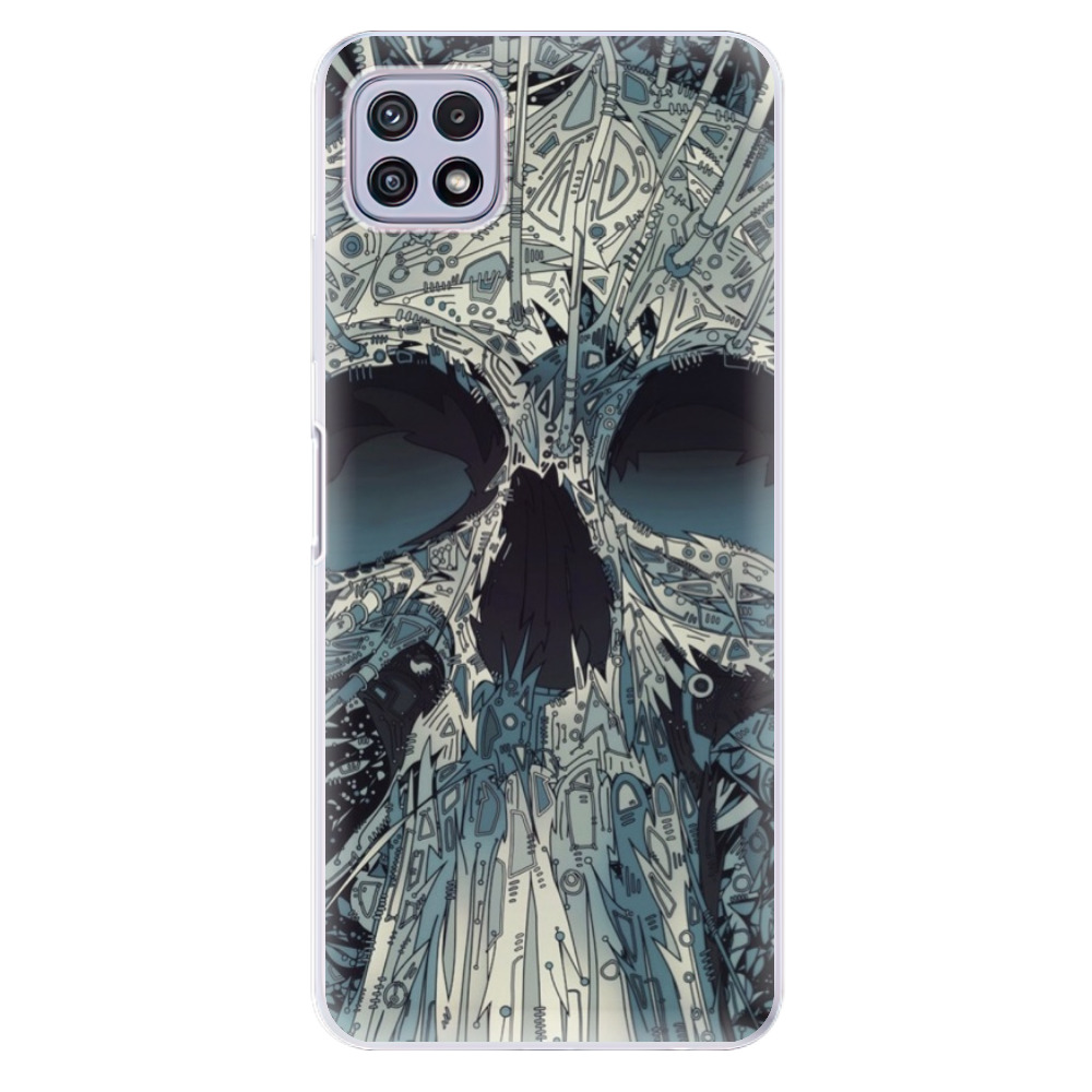 Odolné silikonové pouzdro iSaprio - Abstract Skull - Samsung Galaxy A22 5G