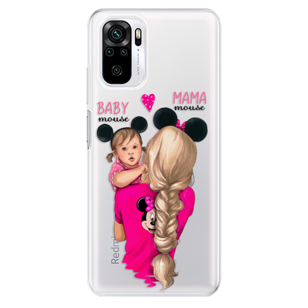 Odolné silikonové pouzdro iSaprio - Mama Mouse Blond and Girl - Xiaomi Redmi Note 10 / Note 10S