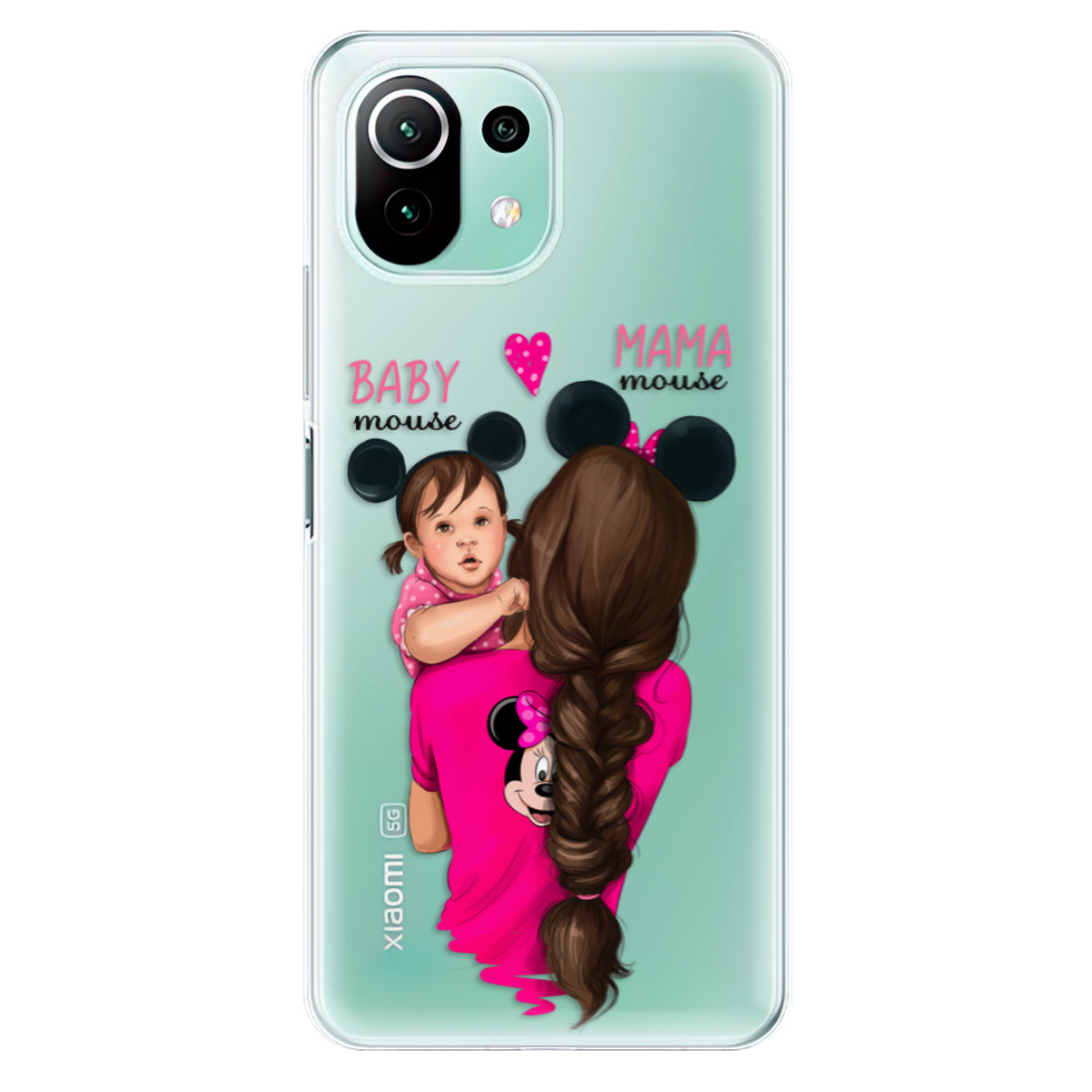 Odolné silikonové pouzdro iSaprio - Mama Mouse Brunette and Girl - Xiaomi Mi 11 Lite