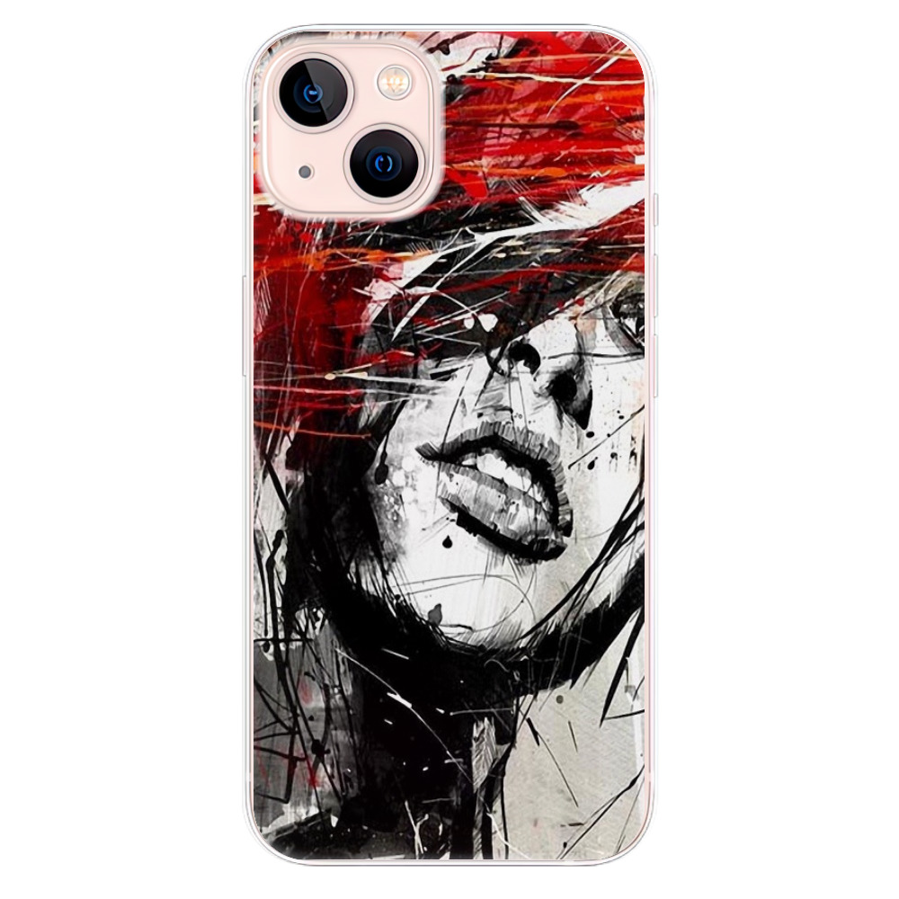 Odolné silikonové pouzdro iSaprio - Sketch Face - iPhone 13