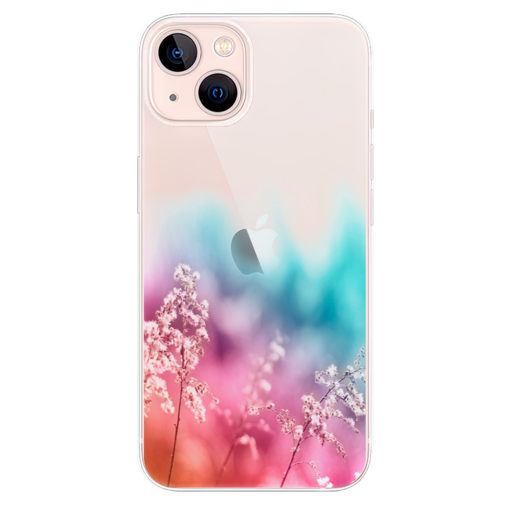 Odolné silikonové pouzdro iSaprio - Rainbow Grass - iPhone 13