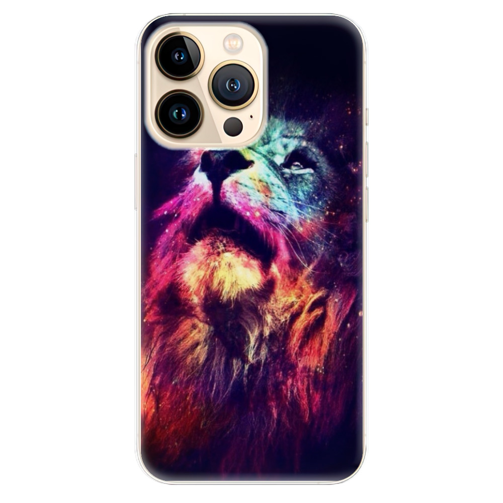 Odolné silikonové pouzdro iSaprio - Lion in Colors - iPhone 13 Pro