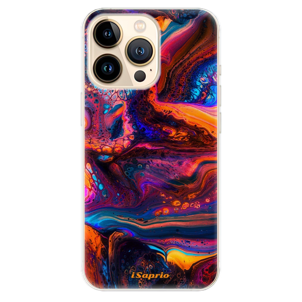 Odolné silikonové pouzdro iSaprio - Abstract Paint 02 - iPhone 13 Pro Max
