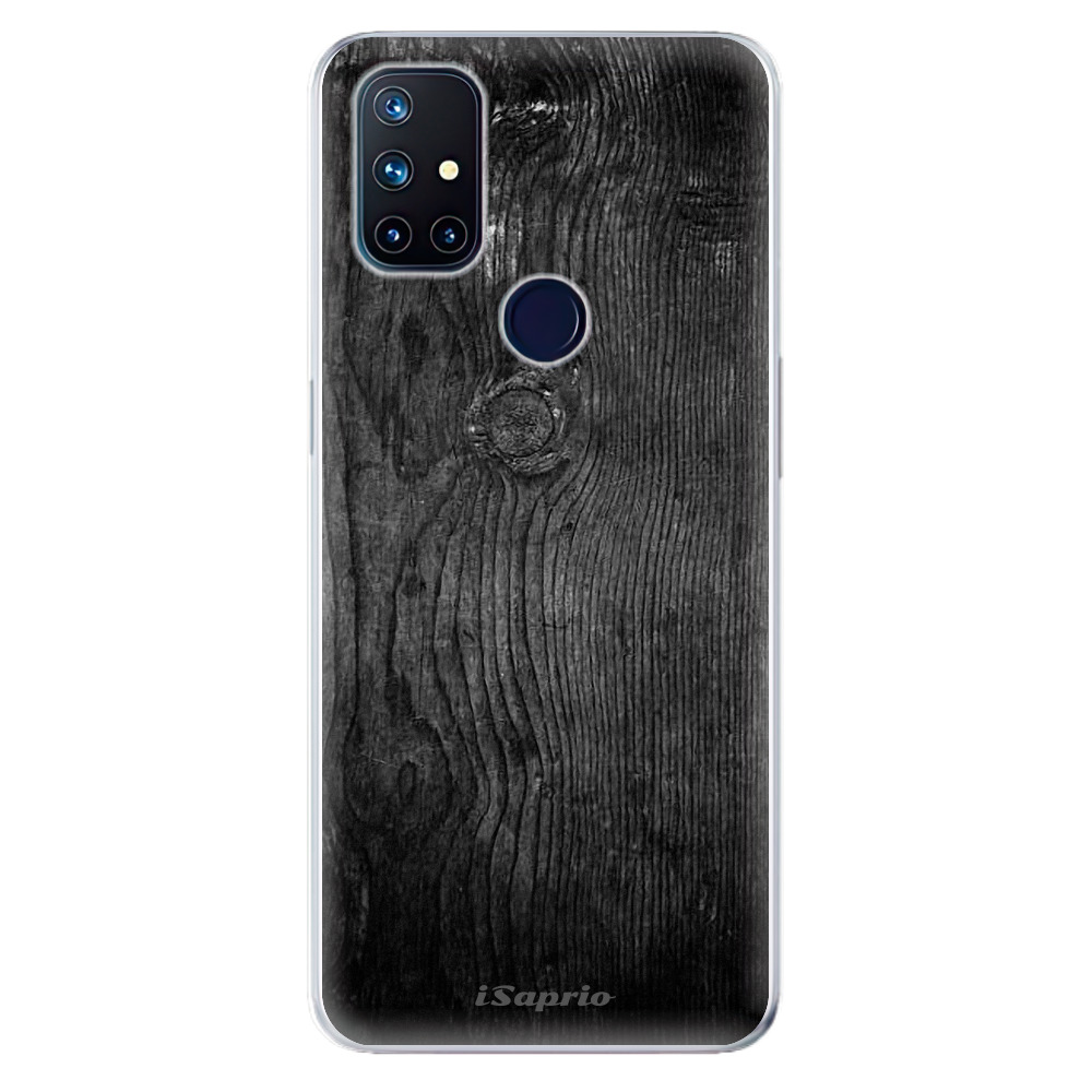Odolné silikonové pouzdro iSaprio - Black Wood 13 - OnePlus Nord N10 5G