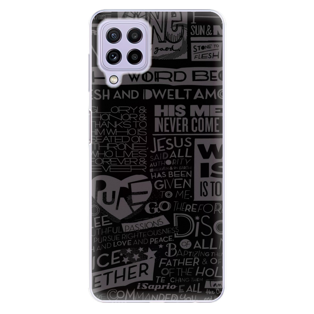 Odolné silikonové pouzdro iSaprio - Text 01 - Samsung Galaxy A22