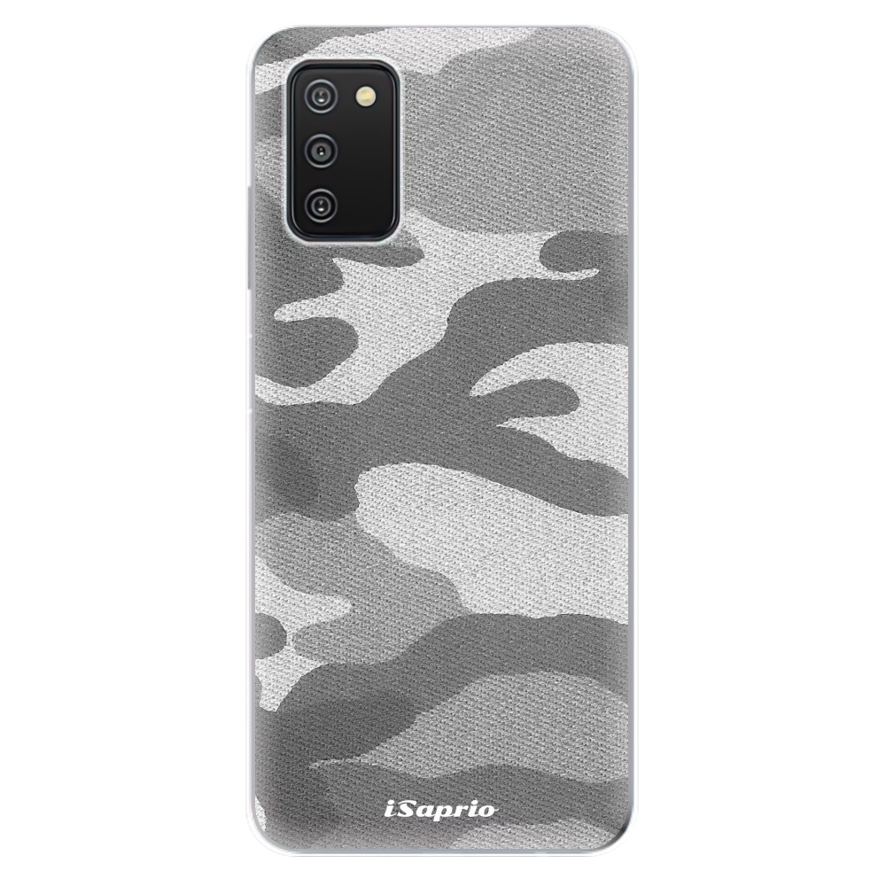 Odolné silikonové pouzdro iSaprio - Gray Camuflage 02 - Samsung Galaxy A03s