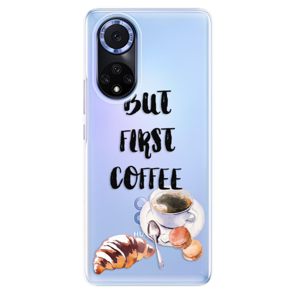 Odolné silikonové pouzdro iSaprio - First Coffee - Huawei Nova 9