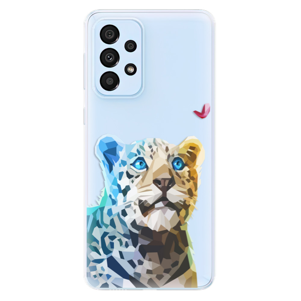 Odolné silikonové pouzdro iSaprio - Leopard With Butterfly - Samsung Galaxy A33 5G