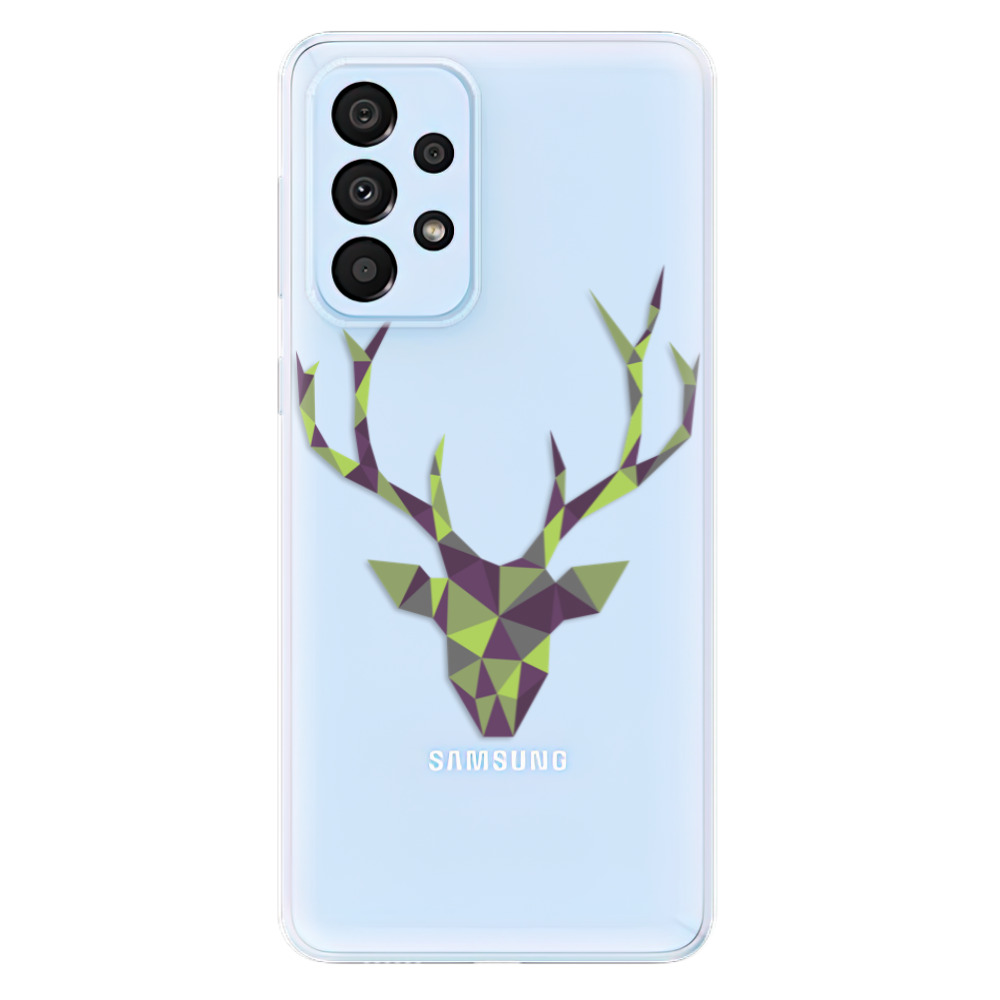 Odolné silikonové pouzdro iSaprio - Deer Green - Samsung Galaxy A33 5G