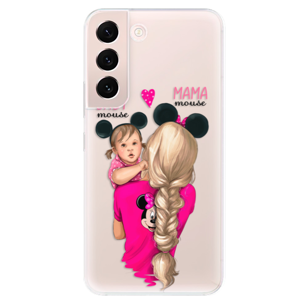 Odolné silikonové pouzdro iSaprio - Mama Mouse Blond and Girl - Samsung Galaxy S22+ 5G
