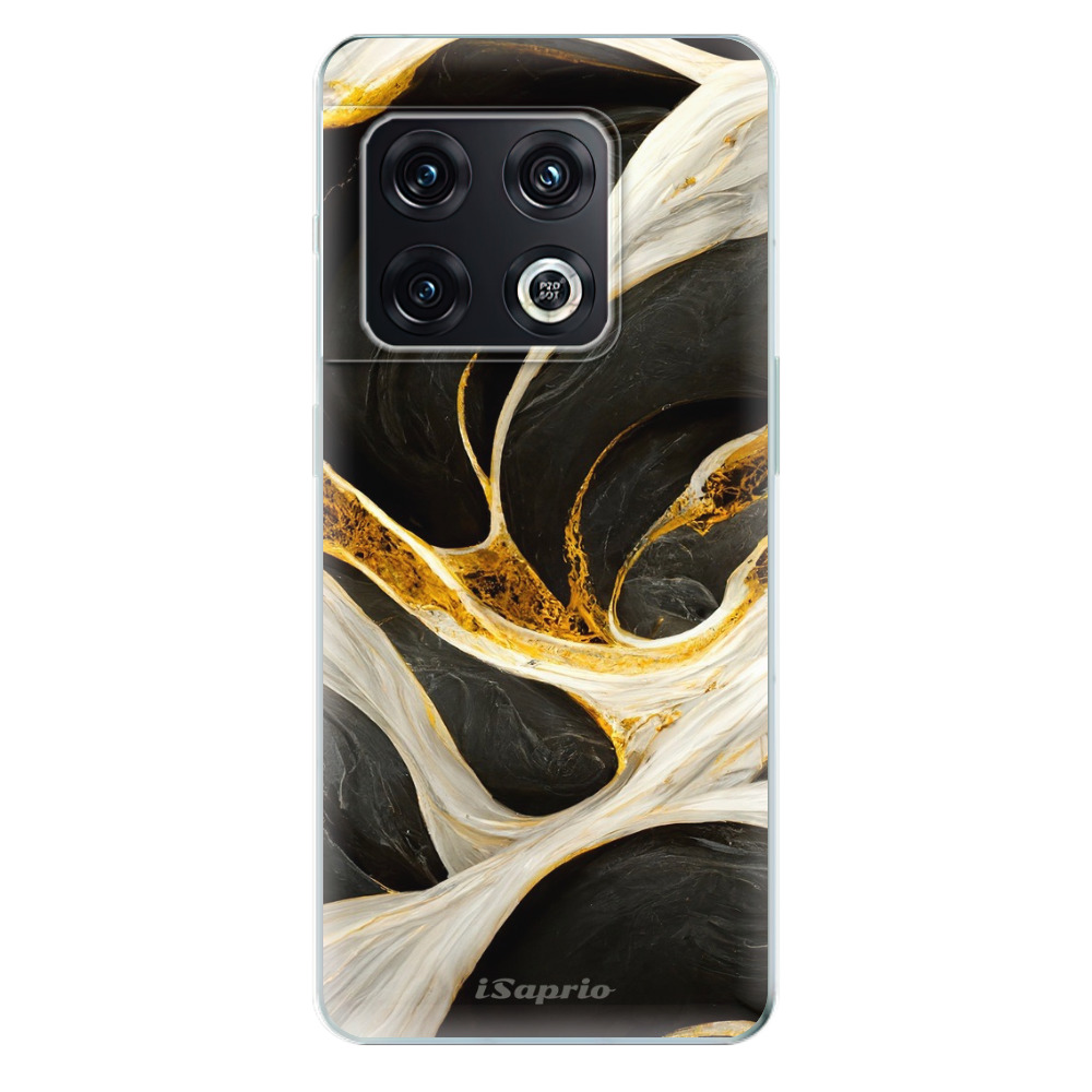 Odolné silikonové pouzdro iSaprio - Black and Gold - OnePlus 10 Pro