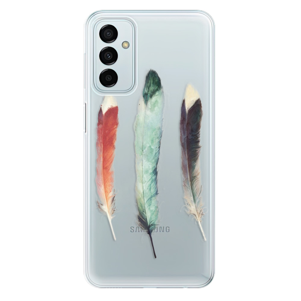 Odolné silikonové pouzdro iSaprio - Three Feathers - Samsung Galaxy M23 5G