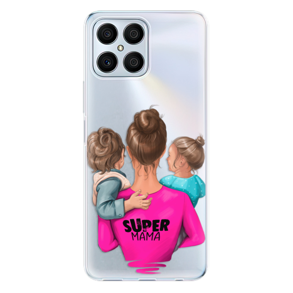 Odolné silikonové pouzdro iSaprio - Super Mama - Boy and Girl - Honor X8