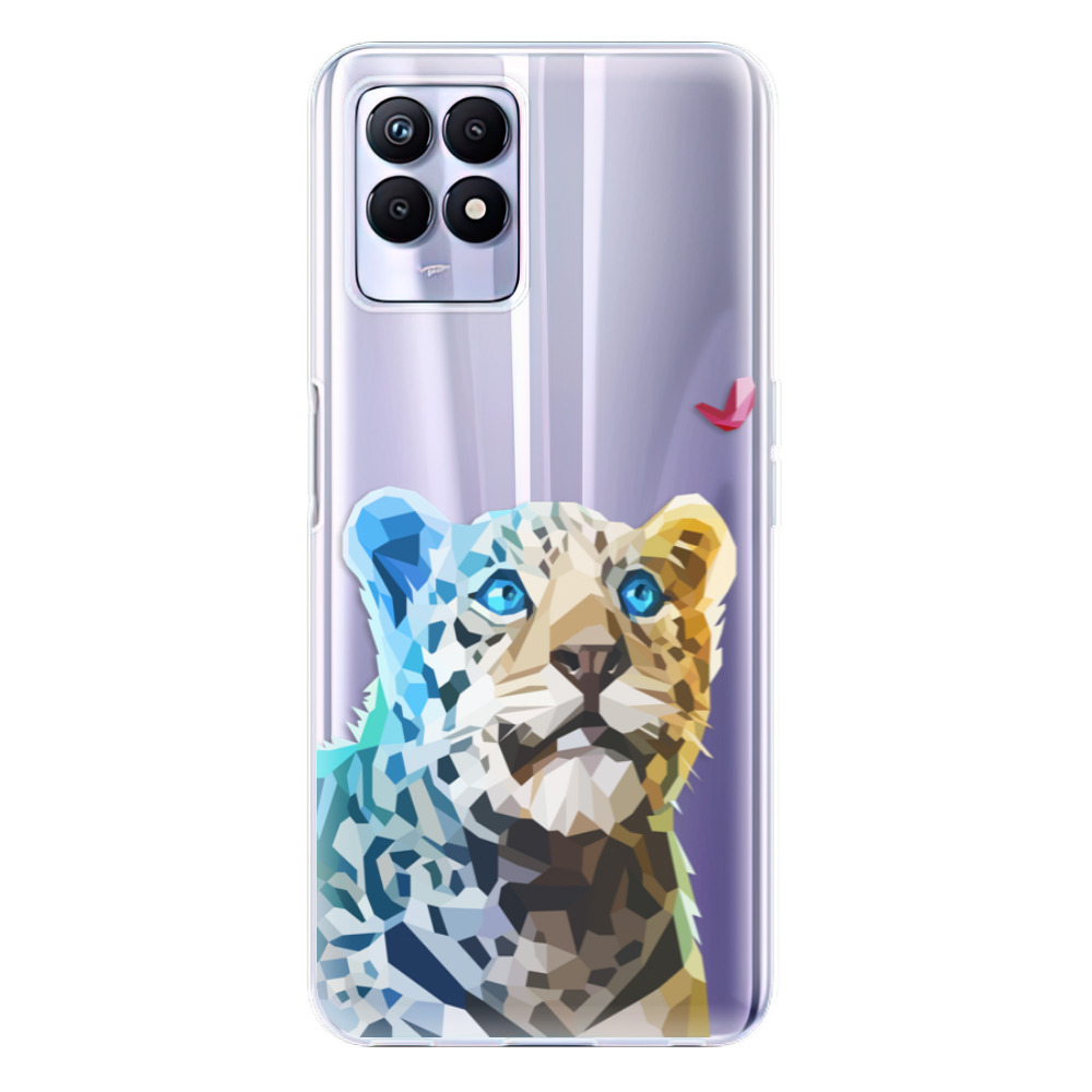 Odolné silikonové pouzdro iSaprio - Leopard With Butterfly - Realme 8i