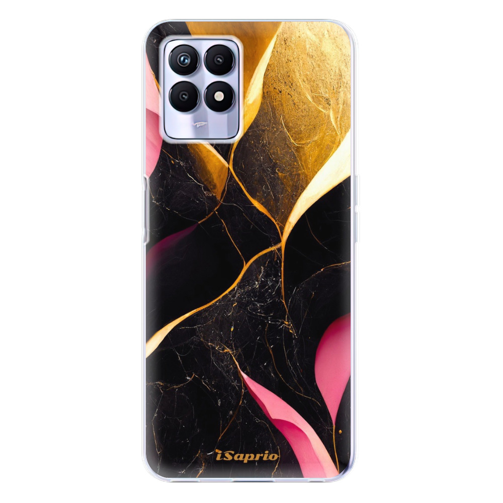 Odolné silikonové pouzdro iSaprio - Gold Pink Marble - Realme 8i