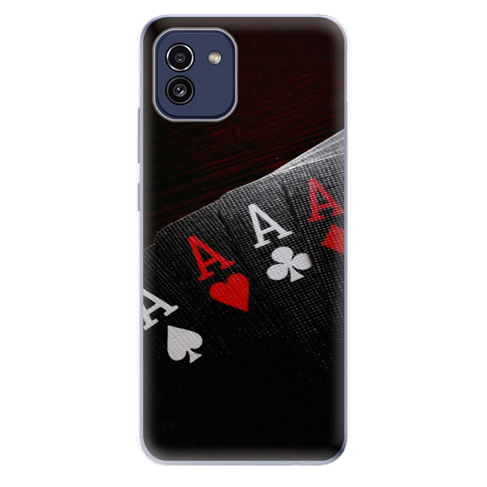 Odolné silikonové pouzdro iSaprio - Poker - Samsung Galaxy A03