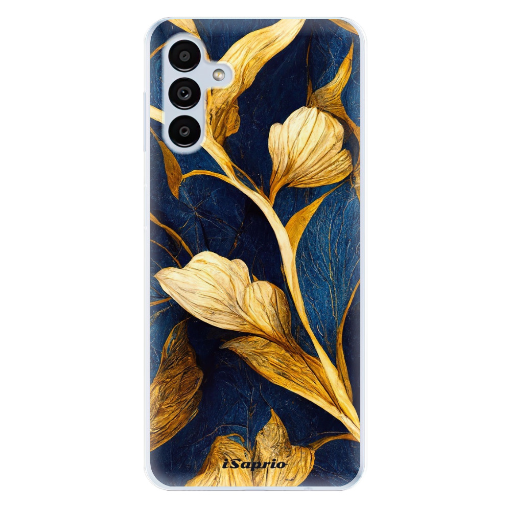 Odolné silikonové pouzdro iSaprio - Gold Leaves - Samsung Galaxy A13 5G
