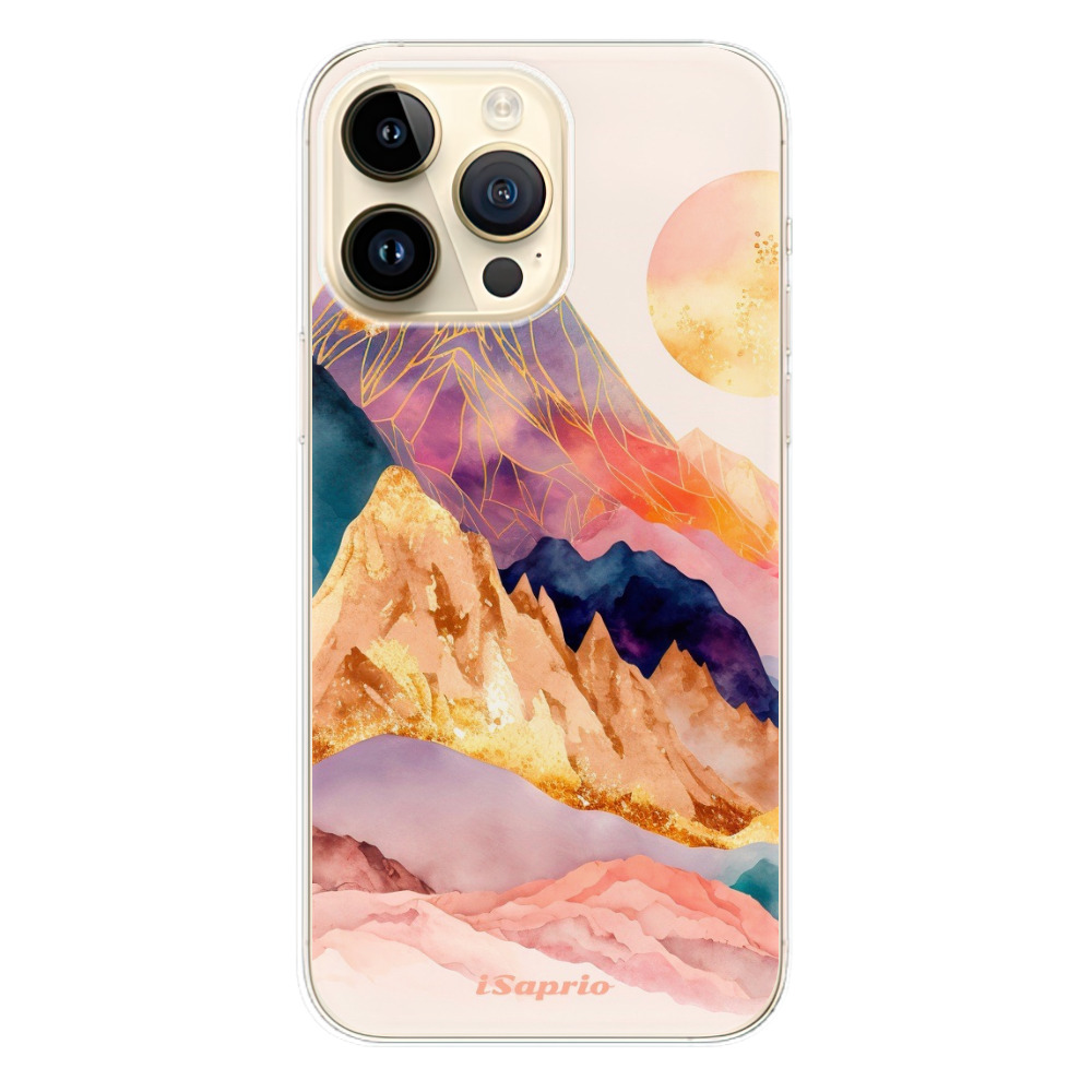 Odolné silikonové pouzdro iSaprio - Abstract Mountains - iPhone 14 Pro Max