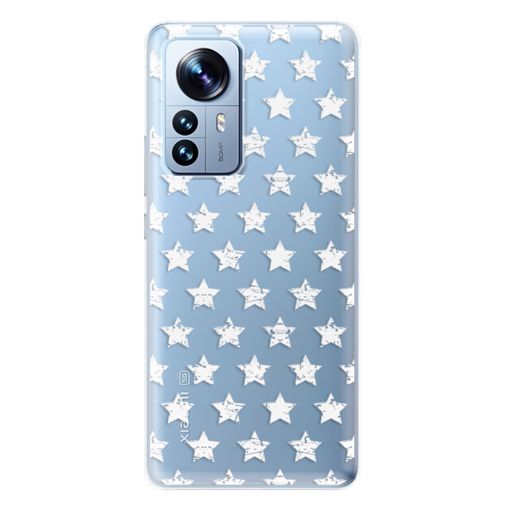Odolné silikonové pouzdro iSaprio - Stars Pattern - white - Xiaomi 12 Pro