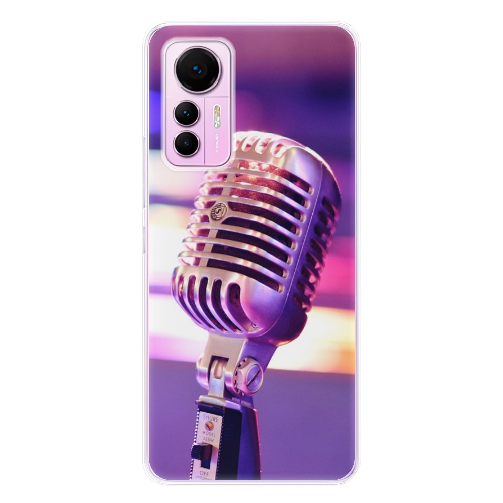 Odolné silikonové pouzdro iSaprio - Vintage Microphone - Xiaomi 12 Lite