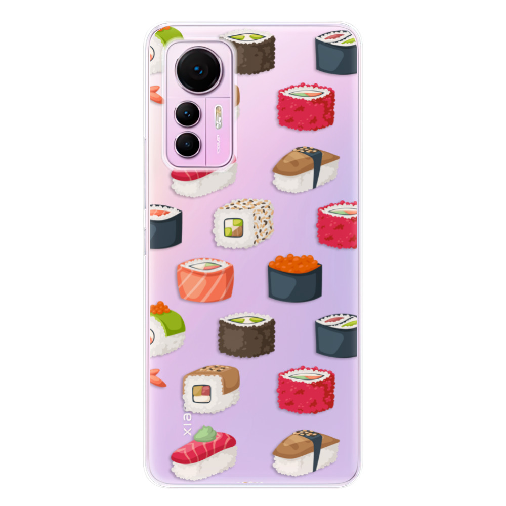 Odolné silikonové pouzdro iSaprio - Sushi Pattern - Xiaomi 12 Lite