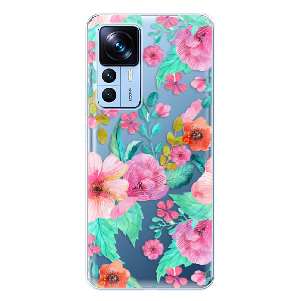 Odolné silikonové pouzdro iSaprio - Flower Pattern 01 - Xiaomi 12T / 12T Pro