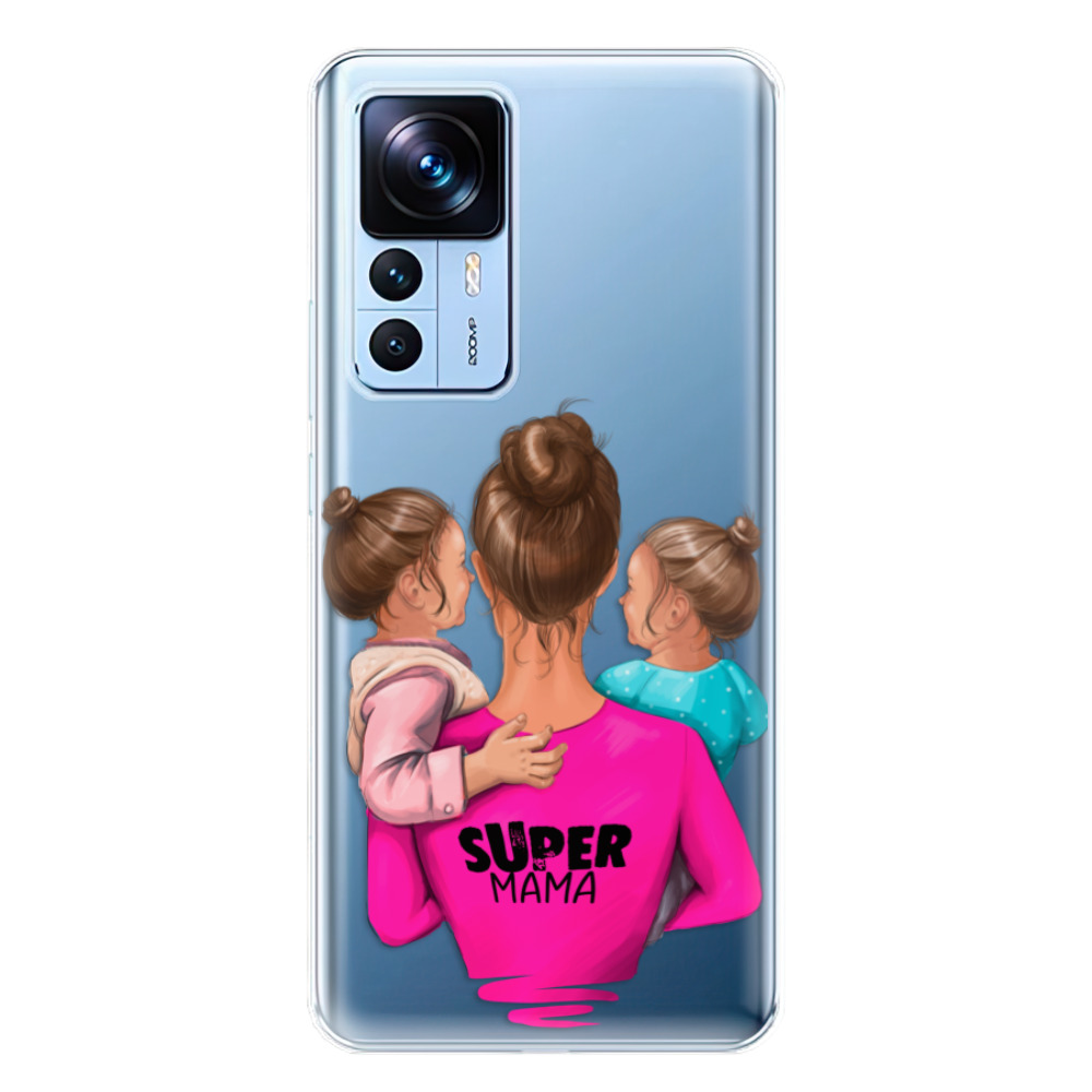 Odolné silikonové pouzdro iSaprio - Super Mama - Two Girls - Xiaomi 12T / 12T Pro