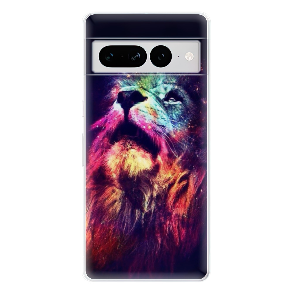 Odolné silikonové pouzdro iSaprio - Lion in Colors - Google Pixel 7 Pro 5G