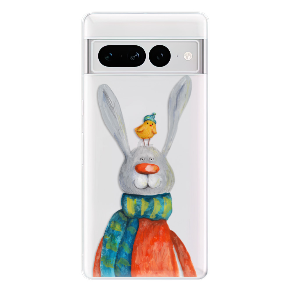 Odolné silikonové pouzdro iSaprio - Rabbit And Bird - Google Pixel 7 Pro 5G