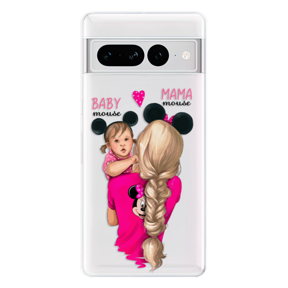 Odolné silikonové pouzdro iSaprio - Mama Mouse Blond and Girl - Google Pixel 7 Pro 5G