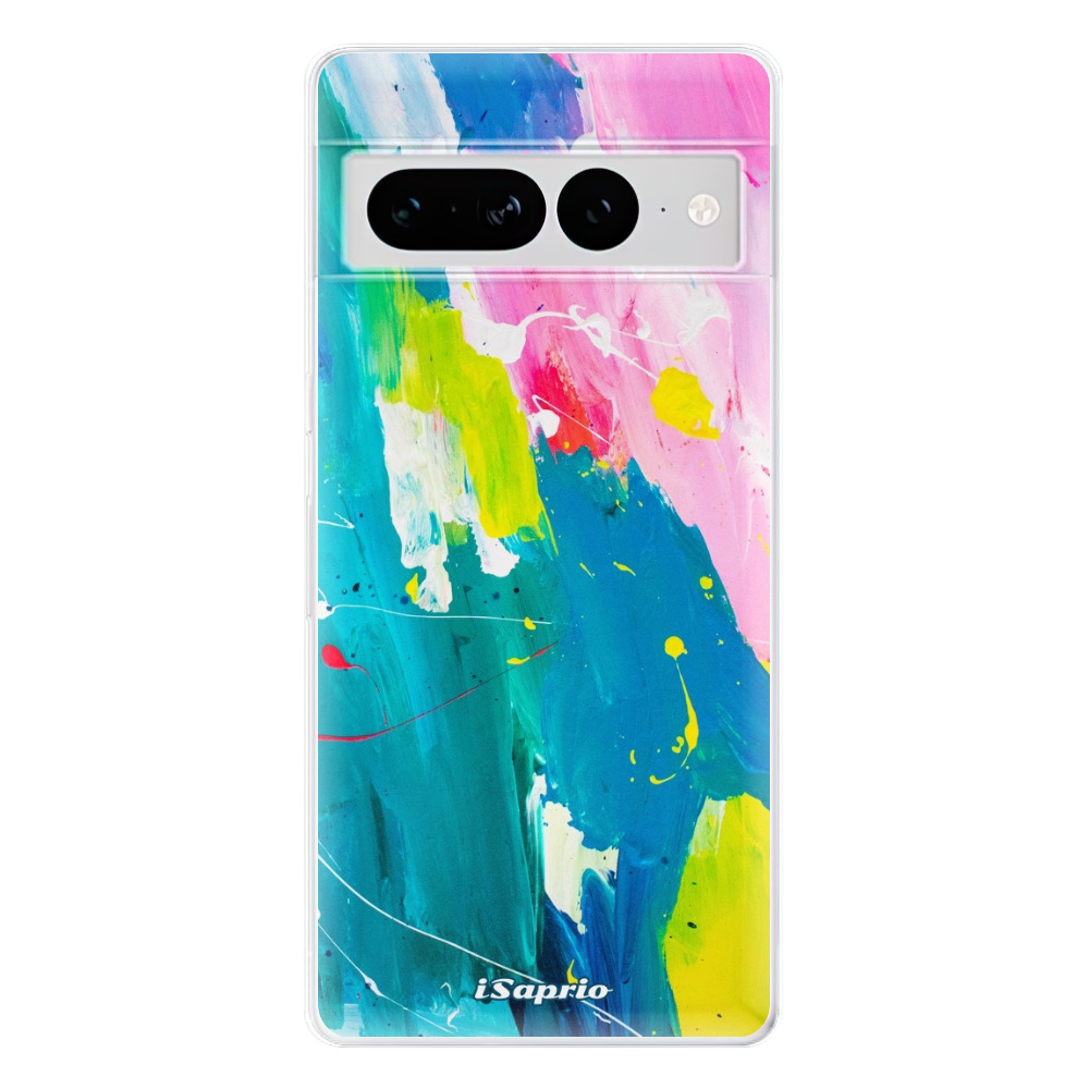 Odolné silikonové pouzdro iSaprio - Abstract Paint 04 - Google Pixel 7 Pro 5G