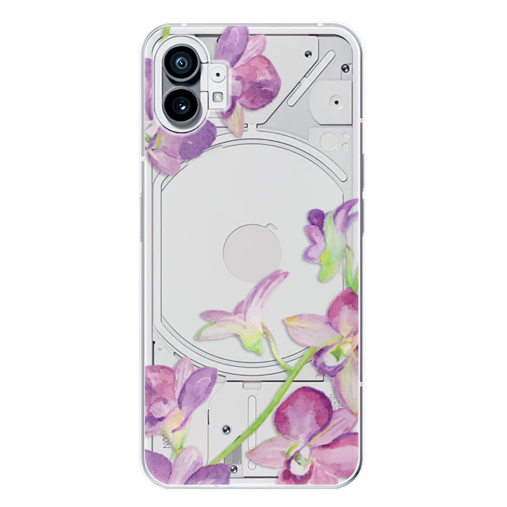 Odolné silikonové pouzdro iSaprio - Purple Orchid - Nothing Phone (1)