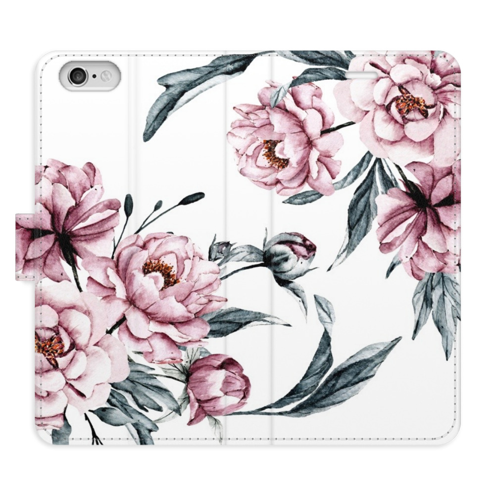 Flipové pouzdro iSaprio - Pink Flowers - iPhone 6/6S