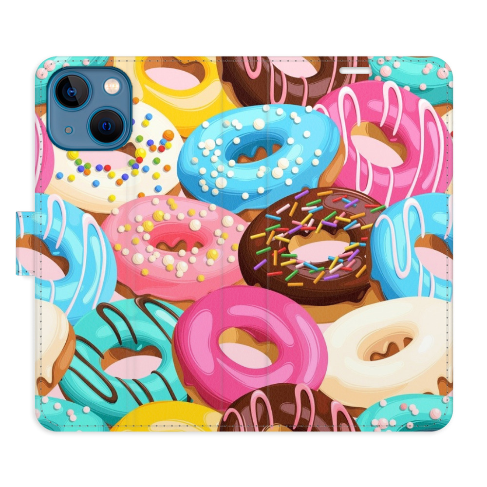 Flipové pouzdro iSaprio - Donuts Pattern 02 - iPhone 13 mini